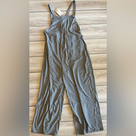 Halara Adjustable Strap Multiple Pockets Casual Overalls L Gray NWT IN PKG - Picture 9 of 9